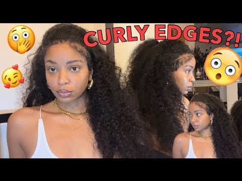 18inch natural color Peruvian Virgin Hair Body Curl lace front wig