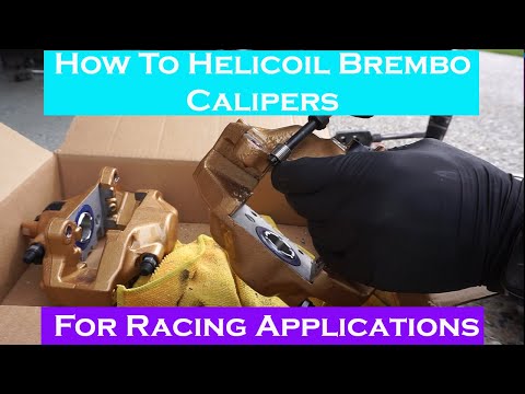 How To Helicoil Stripped Subaru STI Brembo Calipers With Success For Racing Application