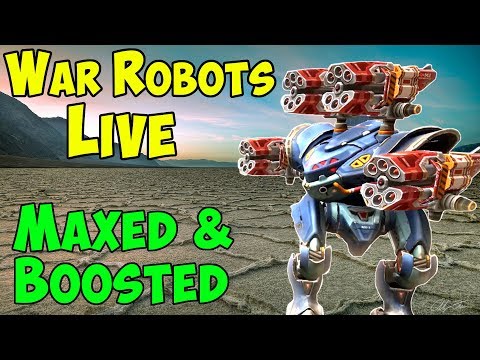 Max level & All Boosters OP Hangar - 2 Hours War Robots Gameplay WR