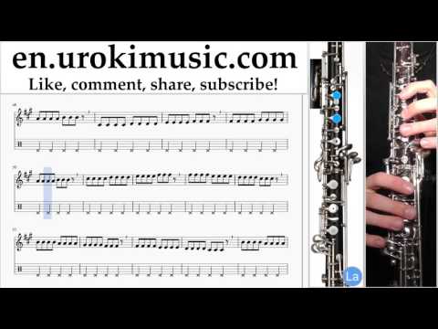 How to Play Oboe Sia Elastic Heart Part#1 Melody School Learn Class Course Tutorial Sheet Music