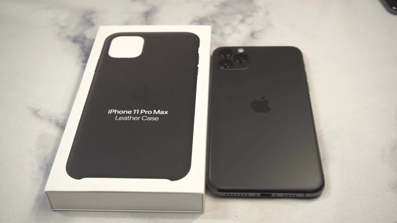 Official Apple Leather Case Black for iPhone 11 Pro Max Unboxing and Review