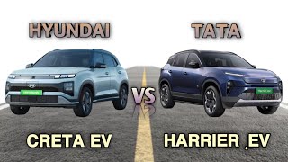 Hyundai Creta Electric vs Tata Harrier Ev Comparison