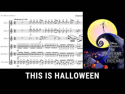 This Is Halloween for Flute Ensemble | THE NIGHTMARE BEFORE CHRISTMAS