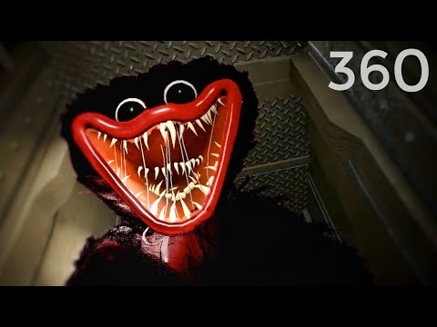 Huggy Wuggy is black now in Poppy Playtime 360 VR Horror Experience