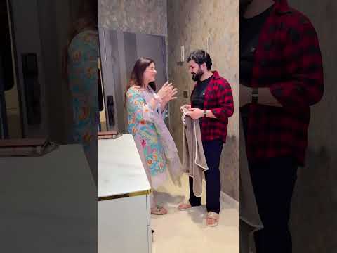 Isko itni kya jaldi thi bahar nikalne ki 🥺 #shorts #sajidshahid #husbandwife #couplegoal