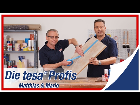 Die tesa® Profis - Abkleben auf Holz