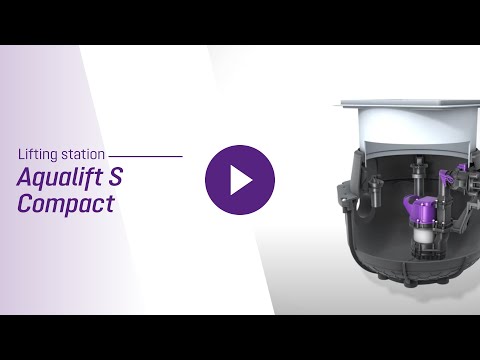 Aqualift S Compact Mono 1200W m/dæksel til flisegulv