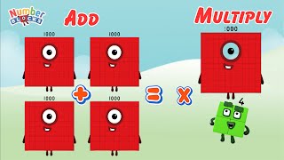 Download the video "NUMBERBLOCKS REPEATED ADDITION AND MULTIPLICATION | LEARN TO ADD AND MULTIPLY NUMBERS | COLORART_ID"
