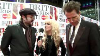 Simon Le Bon & John Taylor talk to Goldierocks on the Red Carpet | BRIT Awards 2011