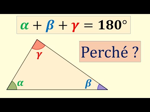 Somma angoli interni triangolo