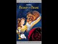 Opening To Beauty And The Beast Platinum Edition VHS 2002