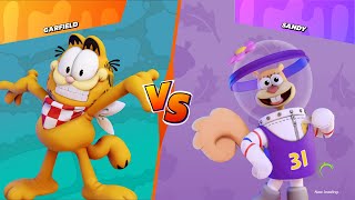 Nickelodeon All-Star Brawl - Garfield vs Sandy - Gameplay PC 2021