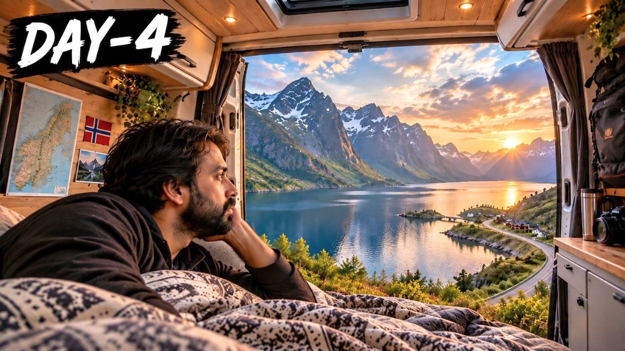 Sleeping in a Campervan in Norway 🇳🇴 | Day : 4