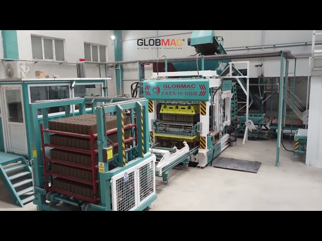 Globmac PARS 18 GBM | Máquina de producción de adoquines y bloques de hormigón completamente automática