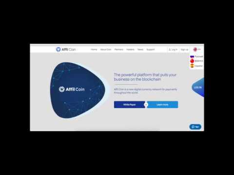 Affil Coin: обзор сайта, функиональность кошелька и делегирование монет