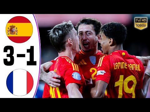 Spain vs France | 3-1 | EURO 2024 Highlights & All Goals | Lamine Yamal Show 🔥🔥