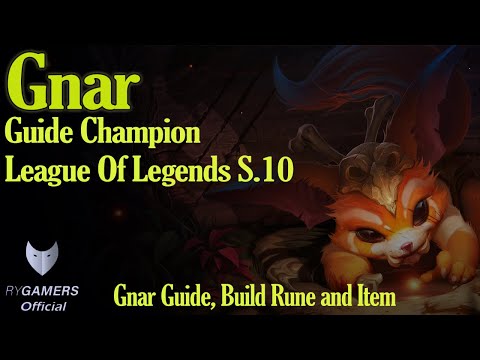 League of Legends Indonesia | Gnar Guide Season 10, Build item, Skills and Rune.