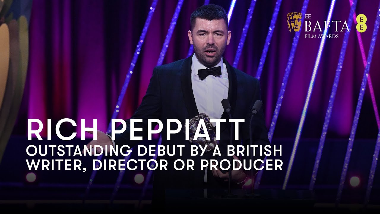 Rich Peppiatt wins the Outstanding Debut BAFTA for Kneecap | BAFTA Film Awards 2025