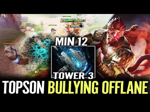 TOPSON's New Tactic - Playing Offlane to Drop the Meme Hammer and Pushing for the End