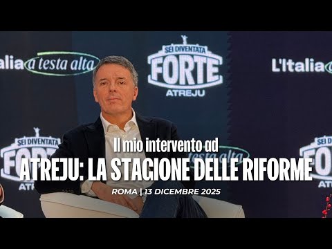 Matteo Renzi ad Atreju: 1 contro 4 sulle riforme costituzionali | 13/12/2025