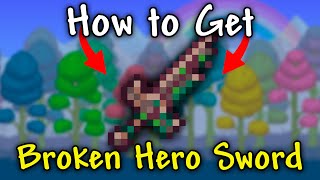 How to Get BROKEN HERO SWORD in Terraria 1.4.4.9 | Broken Hero Sword terraria