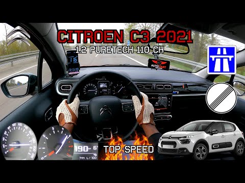 Citroën C3 2021 [PureTech 110] | 0-100 & 100-180 km/h Acceleration TOP SPEED