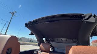 2012 BMW 328i Convertible Top Up Operation