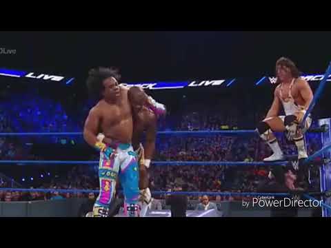 wwe_Smackdown Live.the new day vs benjamin & gable match,28 Nov 2017,
