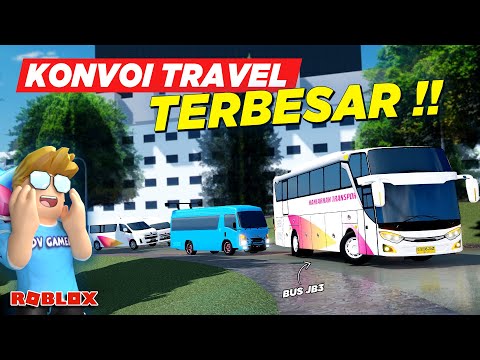 KONVOI BUS DAN MOBIL TRAVEL TERBESAR DI CDID UPDATE - Roblox Indonesia