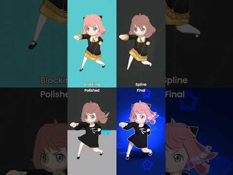 Find the differences in this #animation process Pt?? #anyaforger #spyxfamily #anya #behindthescenes