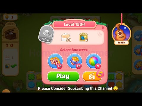 Matchington Mansion Level 1834, Level 1835, Level 1836 & Level 1837(Hard) / IOS/Android