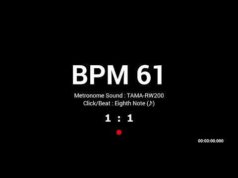 Metronome BPM 61 / TAMA-RW200 / 8th