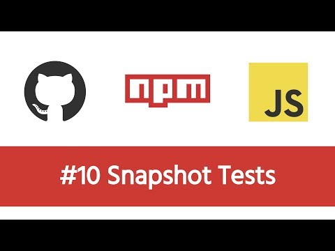 Build a Modern JS Project 10 Snapshot Tests
