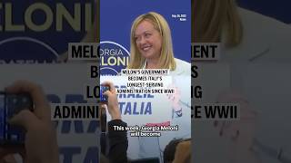 Italian Premier Meloni's government becomes longest-serving since WWII, surpassing Berlusconi's record