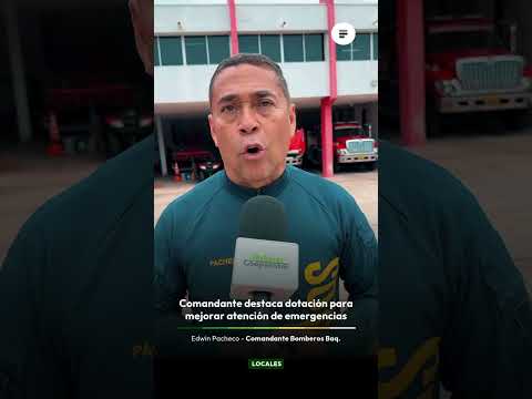 Alcaldía entrega nuevo equipamiento al Cuerpo de Bomberos de Barranquilla