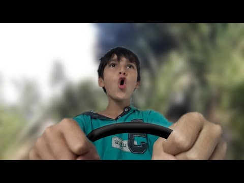 descendo a ladeira com o meu carrinho de madeira🚗