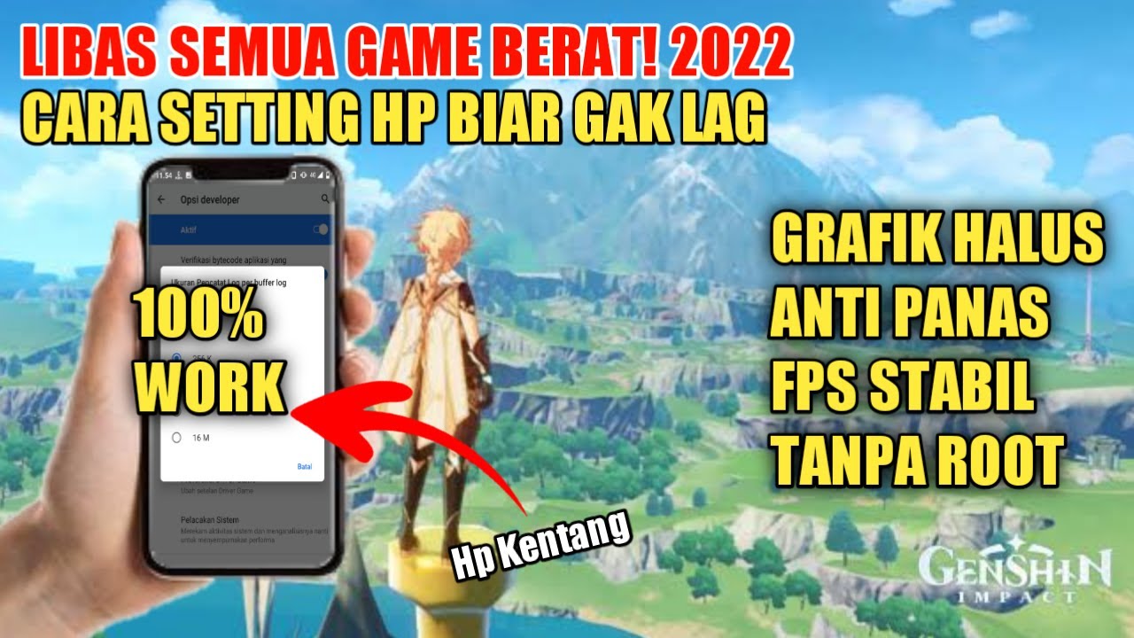 CARA SETTING OPSI DEVELOPER/PENGEMBANG GAME ANTI LAG!! | SUPPORT GAME BERAT SEPERTI GENSHIN IMPACT