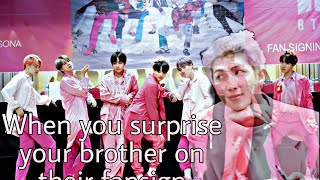 Download lagu When you surprise your brother on their fansign|RM Oneshot|BTS ff mp3 Download lagu When you surprise your brother on their fansign|RM Oneshot|BTS ff mp3