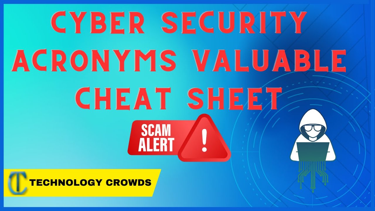 Cyber Security acronyms valuable cheat sheet ♨