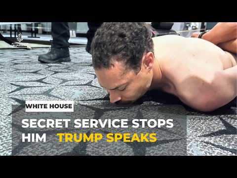 Secret service stops armed Suspect : Trump speaks after apparent assassination attempt