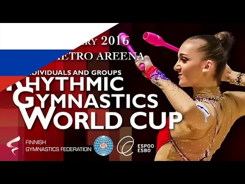 Group Russia Qualify 6 Clubs 2 Hoops Rhythmic Gymnastics World Cup 2016 Espoo