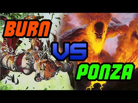 Naya burn vs Ponza |Partida comentada de Magic Modern