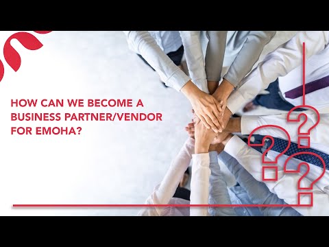 How can we become a business partner/vendor for Emoha?