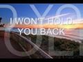 i wont hold you back by Toto with lyrics