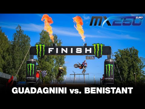 Guadagnini vs. Benistant - EMX250 Race 2 - Round of Latvia 2020 #motocross
