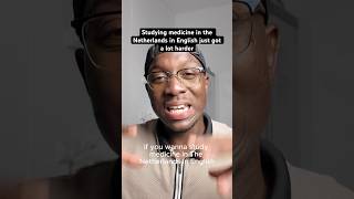 Studying medicine in the Netherlands in English just got a lot harder🇳🇱#medicine #netherlands