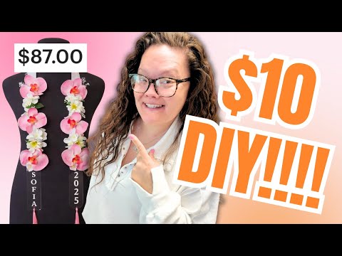 DIY Graduation Faux Flower Lei | Easy Viral Graduation Craft Anyone Can Make