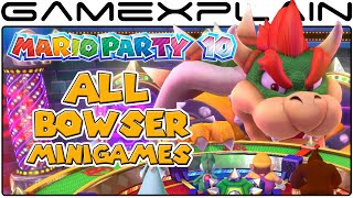 Mario Party 10 - Every Bowser Party Minigame (Gameplay of All 10!) [Wii U - Japanese]