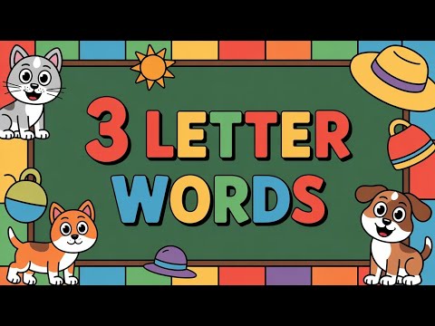 Learn Fun 3 Letter Words | Easy Reading for Kids!
