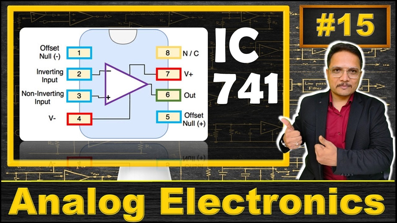 741 IC of Operational Amplifier (Basics, Pin Diagram, Specifications & Applications) Explained